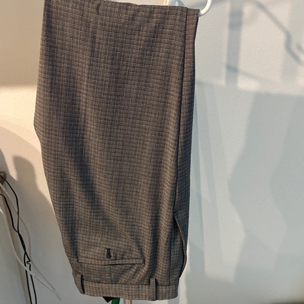 Banana Republic Men's Charcoal Checkered Pants. Worn once.